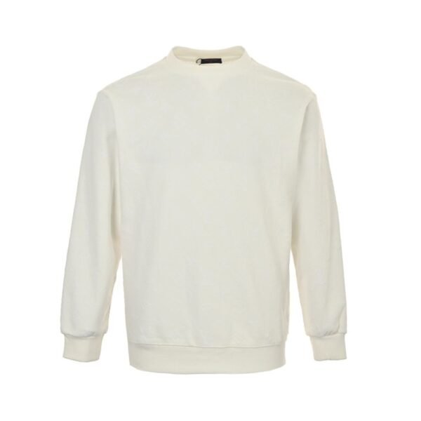 Louis Vuitton 24Fw all over print monogram flocking print sweatshirt