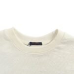 Louis Vuitton 24Fw all over print monogram flocking print sweatshirt