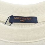 Louis Vuitton 24Fw all over print monogram flocking print sweatshirt