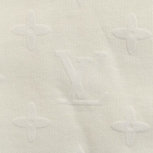Louis Vuitton 24Fw all over print monogram flocking print sweatshirt