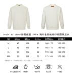Louis Vuitton 24Fw all over print monogram flocking print sweatshirt