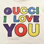Gucci 24Fw Full-color logo lettering embroidered hoodie