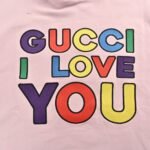 Gucci 24Fw Full-color logo lettering embroidered hoodie