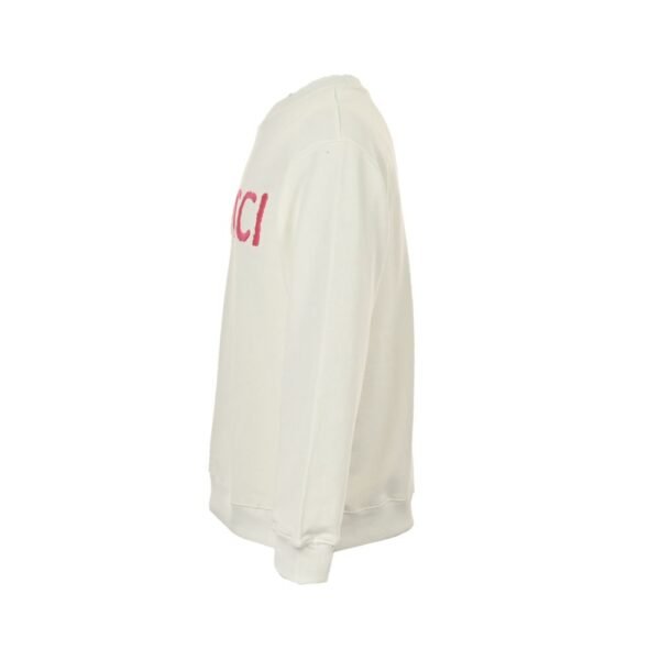 Gucci 24Fw Pink Letter Embroidered Sweatshirt