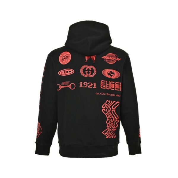 Gucci 24Fw Multi-label Printed Hoodie