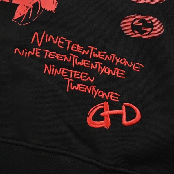 Gucci 24Fw Multi-label Printed Hoodie