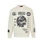 Gucci 23Fw Multi-print crew neck sweatshirt