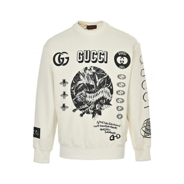 Gucci 23Fw Multi-print crew neck sweatshirt
