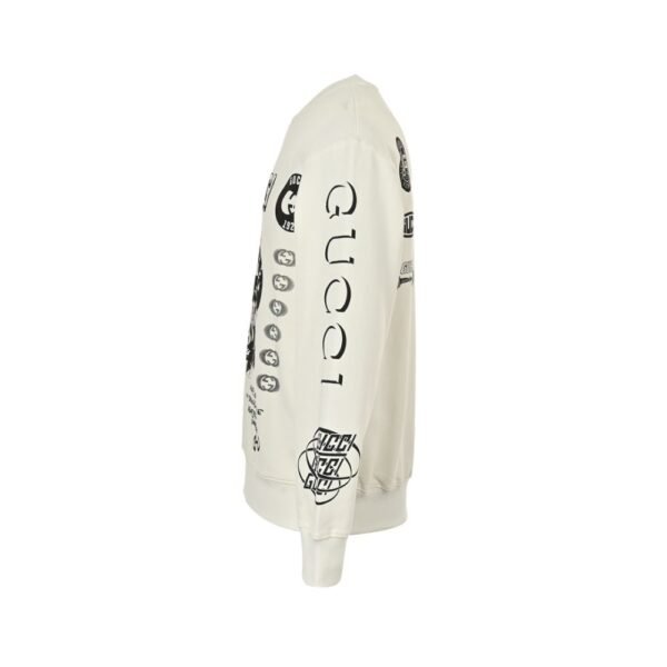 Gucci 23Fw Multi-print crew neck sweatshirt