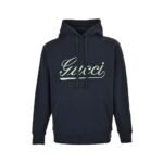 Gucci Cursive embroidered lettering hoodie