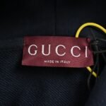Gucci Cursive embroidered lettering hoodie