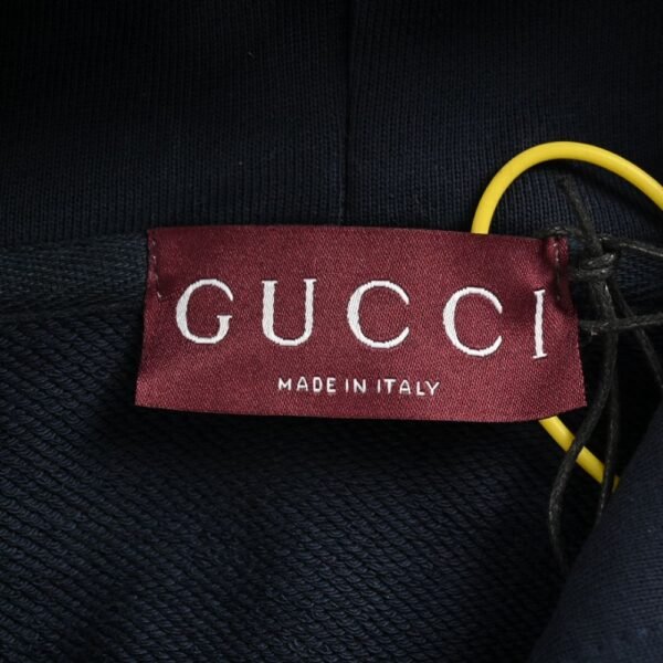 Gucci Cursive embroidered lettering hoodie