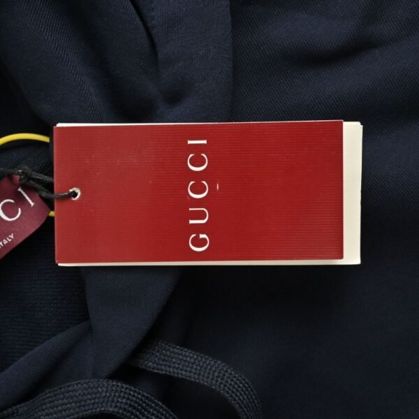 Gucci Cursive embroidered lettering hoodie