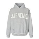 Balenciaga 24Fw Masking tape distressed hoodie