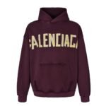 Balenciaga 24Fw Masking tape distressed hoodie