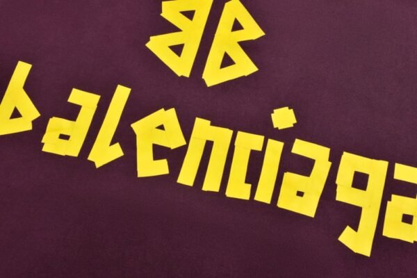 Balenciaga 24Fw Masking tape distressed hoodie