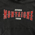 Balenciaga 24Fw Montaigne embroidered hoodie