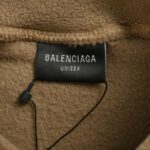 Balenciaga 24Fw polar fleece embroidered sweatshirt
