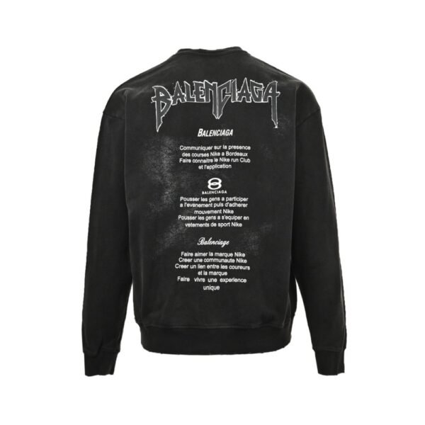 Balenciaga 24Fw slogan print sweatshirt