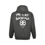 Balenciaga 24Fw funny graffiti letter logo print hoodie