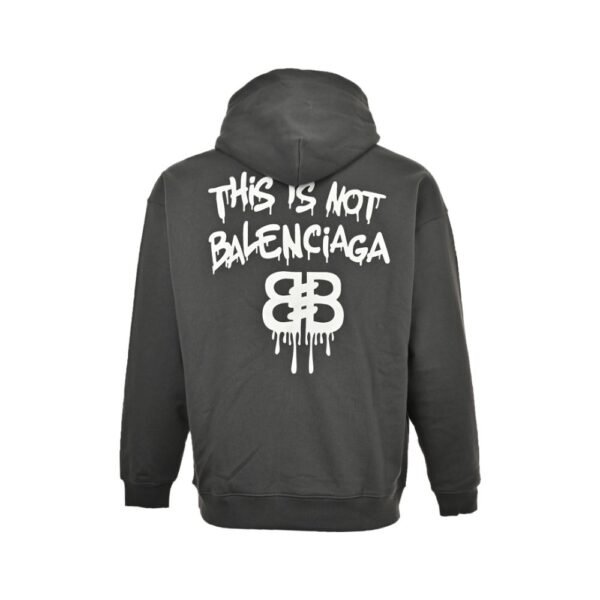 Balenciaga 24Fw funny graffiti letter logo print hoodie