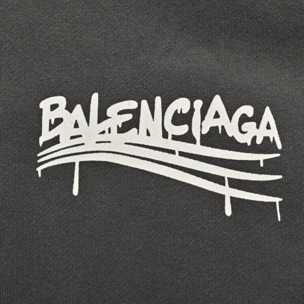 Balenciaga 24Fw funny graffiti letter logo print hoodie