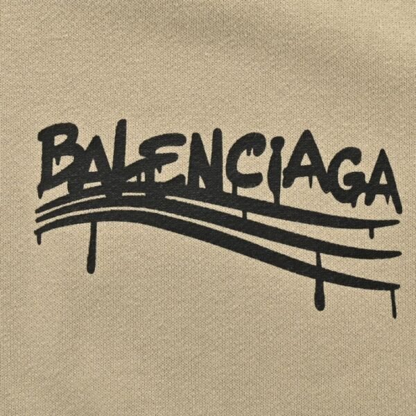 Balenciaga 24Fw funny graffiti letter logo print hoodie