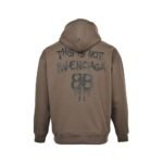 Balenciaga 24Fw funny graffiti letter logo print hoodie