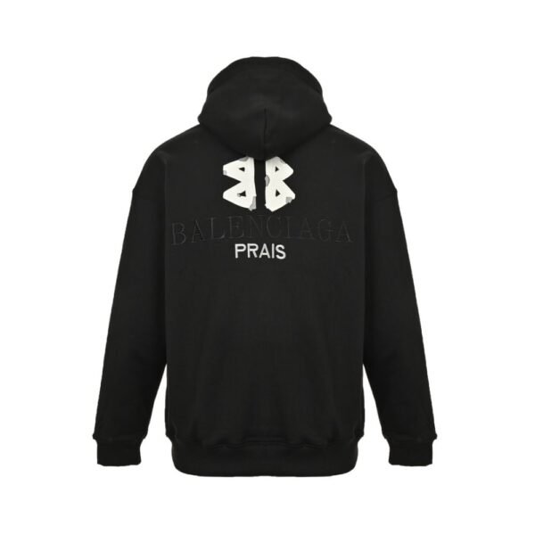 Balenciaga 24Fw BB embroidered hoodie