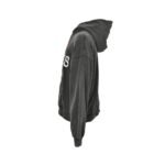 Balenciaga 24Fw Double Ring Embroidery Zipper Sweatshirt