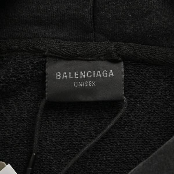Balenciaga 24Fw Double Ring Embroidery Zipper Sweatshirt