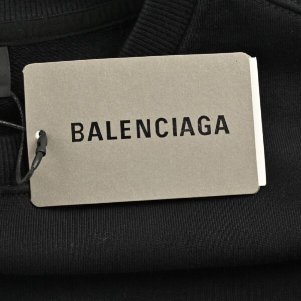 Balenciaga 24FW Washed and distressed baby embroidered sweatshirt