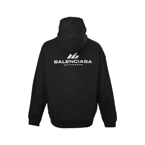 Balenciaga 24Fw LB reflective letter print hoodie