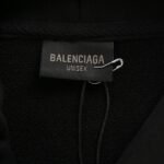 Balenciaga 24Fw LB reflective letter print hoodie