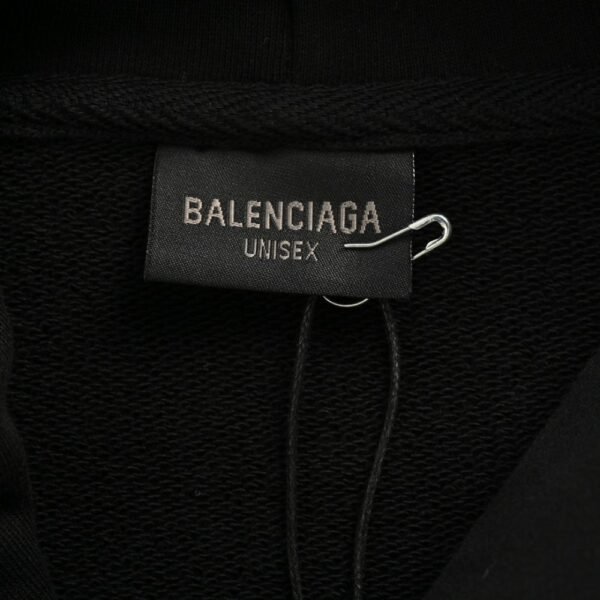 Balenciaga 24Fw LB reflective letter print hoodie