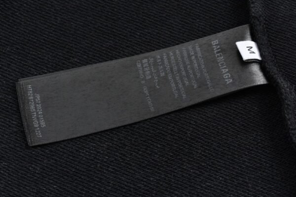 Balenciaga 24FW Paris embroidered zip-up hoodie