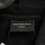 Balenciaga Tower Print Washed Hoodie