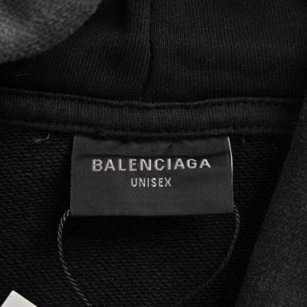 Balenciaga Tower Print Washed Hoodie