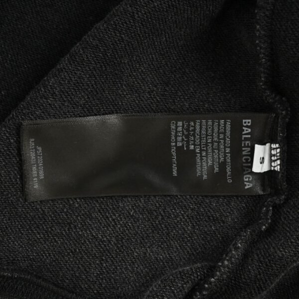 Balenciaga Tower Print Washed Hoodie