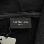 Balenciaga Tower Print Washed Hoodie