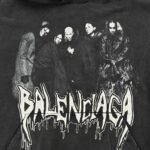 Balenciaga Tower Print Washed Hoodie