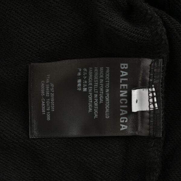 Balenciaga Sanskrit Print Mud-Dyed Zipper Sweatshirt Jacket
