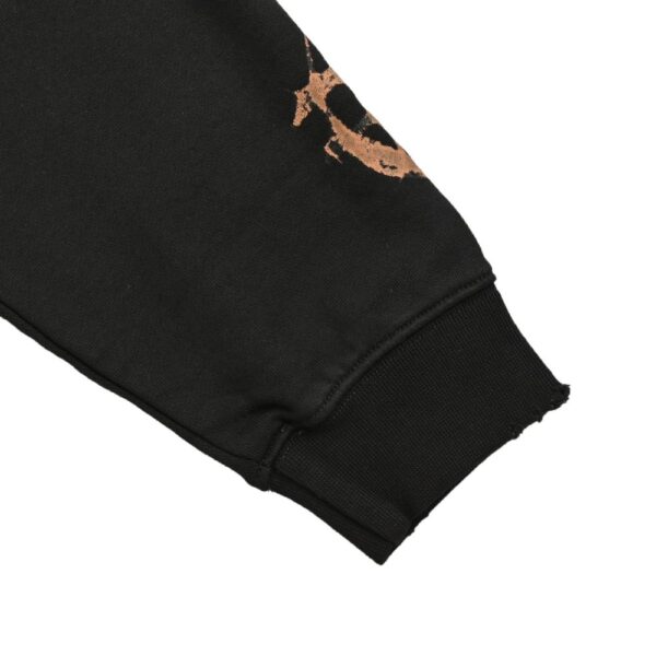 Balenciaga Sanskrit Print Mud-Dyed Zipper Sweatshirt Jacket