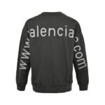 Balenciaga Website letter embroidered sweatshirt