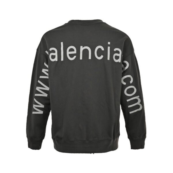 Balenciaga Website letter embroidered sweatshirt