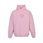 Balenciaga 24Fw Valentine's Day Heart Hoodie