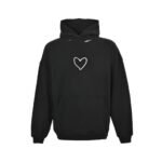 Balenciaga 24Fw Valentine's Day Heart Hoodie