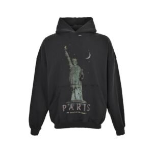 Balenciaga 24Fw Statue of Liberty Print Hoodie