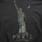 Balenciaga 24Fw Statue of Liberty Print Hoodie