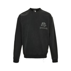 Balenciaga Luminous Double B Printed Sweatshirt